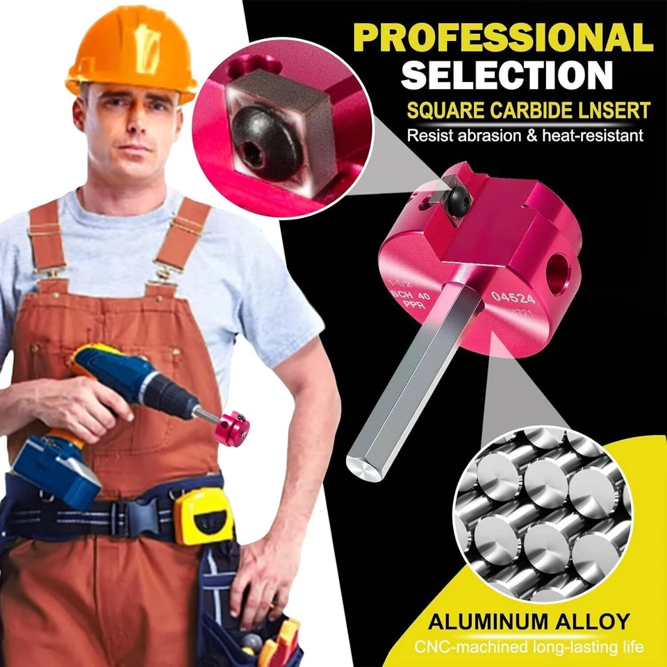 PPR150 Clean Ream Extreme 1-1/2-Inch Head Plastic PVC Pipe Fitting Reamer Saver - Image 4 of 4