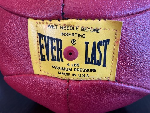 Vintage EVERLAST Speed Punching Bag 4208 Genuine Leather Without Mount - Picture 6 of 6