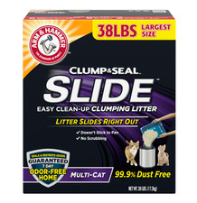 Clump & Seal SLIDE Cat Litter, Easy Clean-up Multi-Cat Clumping Litter, 38 lbs 0.76 per pound
