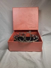 50th Tiara Crown Princess Hair Silver Rhinestone For Birthday New Babeyond