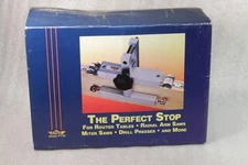 Precision Router or Miter Saw Stop with Micro Positioners and Scale Magnifiers  