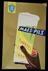 Vintage Cardboard Maes * Pils Beer Bar Sign / Decor 15 3/4" x 10"
