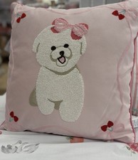 Bichon Frise Puppy Crested Cushion