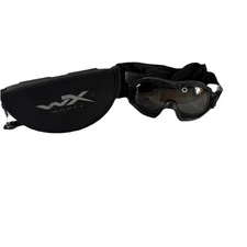 WILEY X Military Shooting Goggles Smoke Lens with Cover & Hard Case