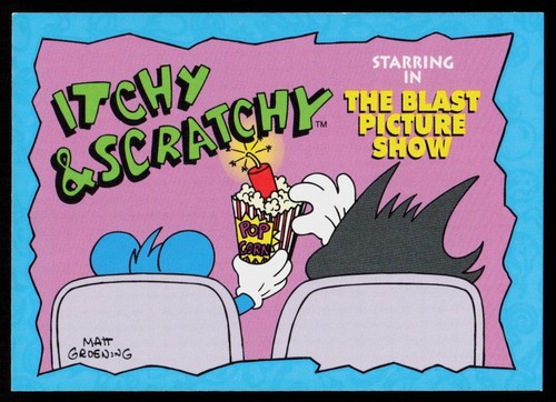 SkyBox The Simpsons Series II 1994 The Blast Picture Show #I13 Itchy & Scratchy - Imagen 1 de 2
