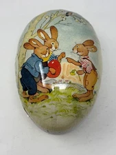 Nestler German Paper Mache Easter Egg 10" Vintage Collectible