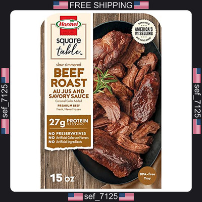 Hormel, Slow Simmered Beef Roast Au Jus and Savory Sauce Refrigerated Entree,