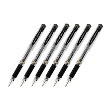 Uni-Ball Signo UM-153 Gel Ink Rollerball Pen, 6 Count Pack of 1 , Black