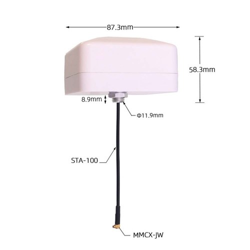 High Performance 0 5M Vehicle Antenna for GPS GLONASS BDS MCX Interface - Photo 5/7
