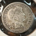 1897-O Barber Dime Nice Original VG+ CHRC