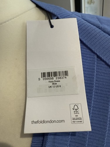 The Fold Nara Midi Dress UK 12 New With Tags - Picture 8 of 10