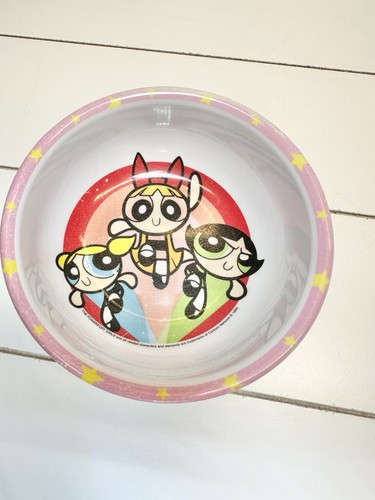 POWERPUFF GIRLS Melamine Plate & Cereal Bowl ZAK Design Cartoon Network 1999 - Picture 6 of 8