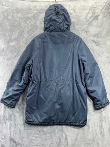 Vintage Sears Herren Store Oberbekleidung Flight Flyers Parka Jacke Kapuze Nylon gesteppt - Bild 11 von 23