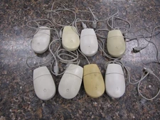 Lot of (8) Vintage Genuine Apple M2706 Desktop Bus ADB Mouse II - MO48