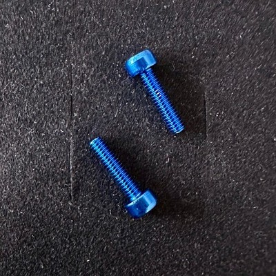 Jelco Ichikawa Phono Headshell-Schrauben M2.5 blau | SET, NEU