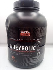 GNC AMP Wheybolic Pure Protein Powder Chocolate Fudge 4 LB 33 Servings 12/27 14.75 per gallon