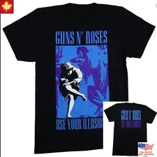 Vintage Guns N' Roses 'Use Your Illusion II' Tee Rock Band Shirt Fast Delivery