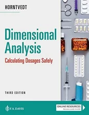 Dimensional Analysis: Calculating - Paperback, by Horntvedt RN MSN - Very Good p
