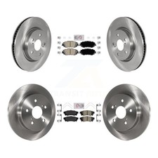 Front Rear Ceramic Pad Brake Rotors Kit For Toyota Camry RAV4 Lexus ES350 Avalon