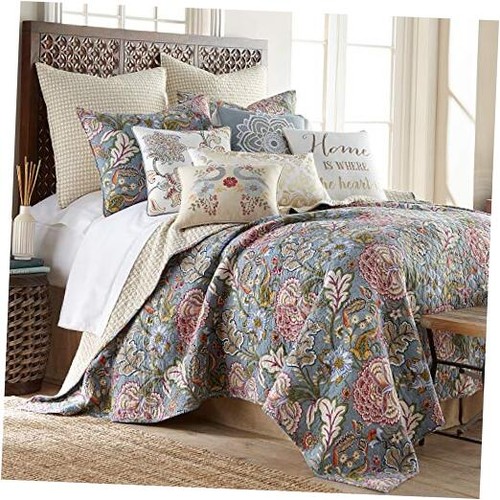 - Angelica Quilt Set - King/Cal King Quilt + Two King Pillow Quilt - King
