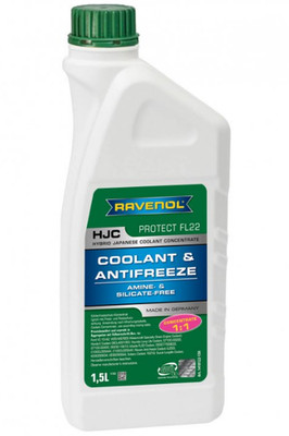 RAVENOL HJC PROTECT FL22 Kühlerfrostschutz Konzentrat 1,5 Liter GRÜN
