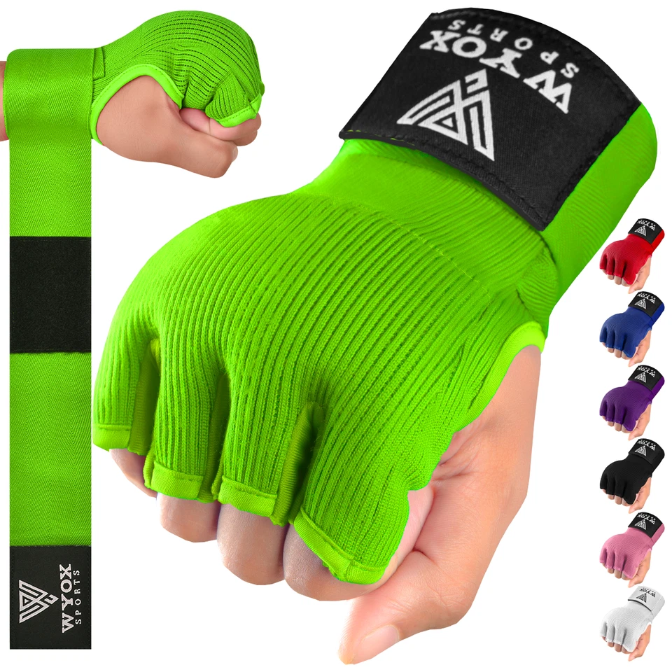 Guantes de boxeo envolturas de manos WYOX, envolturas de boxeo para hombres mujeres, envolturas de manos de Muay Thai Foto 4 de 4