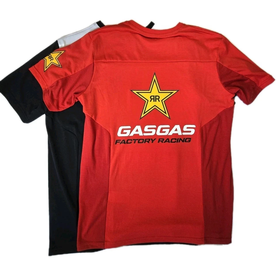 SET OF 2 HUSQVARNA REPLICA TEAM TEE BLACK ReD ADULT MEDIUM  - Image 2 of 4