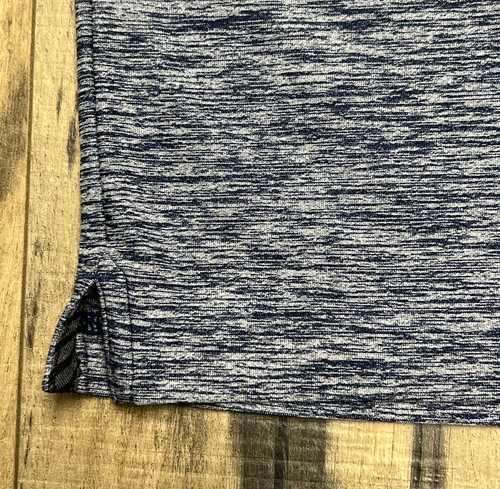 Under Armour Elevated Heatgear Loose Heathered Blue Short sleeve Golf Polo . - Picture 2 of 9