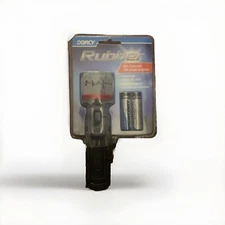 Dorcy Weather Resistant Rubber Krypton Bulb Flashlight with Lanyard, Black/Grey