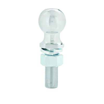 Class III Chrome 2 inch Hitch Ball 5,000 lb 1'' Diameter 3'' Length Threaded Shank