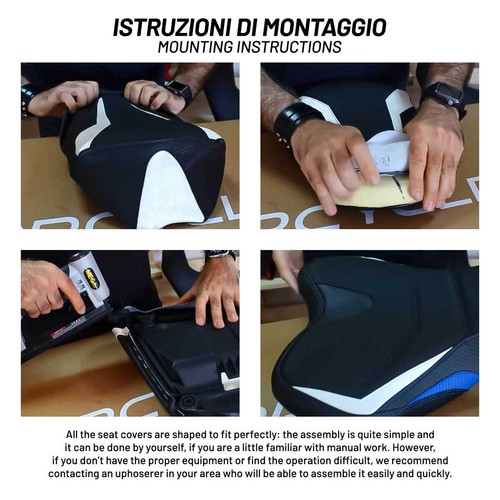 RIVESTIMENTO COPRI SELLA VICENZA FZ1 2WH-1 per Yamaha FZ1 FAZER (06-16) 2006 201 - Afbeelding 4 van 5