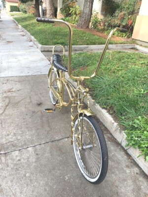 ローチャリ　lowrider bicycle 20インチ　フェンダー　ゴールド ALL GOLD 20