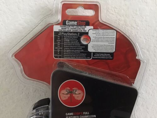 GameStop PlayStation 2 PS2 Chameleon Pro Clear Wired Controller - New Sealed - Picture 4 of 5