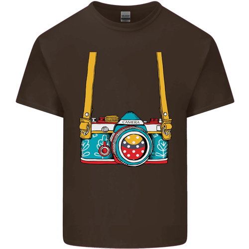 T-Shirt Per Bambini Con Fotocamera Intorno Al Collo Ragazzi E Ragazze - Picture 50 of 77