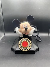 Disney Mickey Mouse Desk Telephone Push Button Seagan Telemania Works
