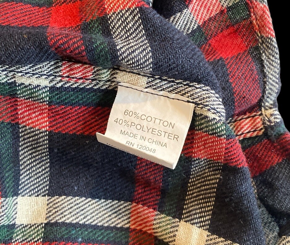 Upcycled BASEBALL Back Patch Plaid Flannel Shirt … - image 7