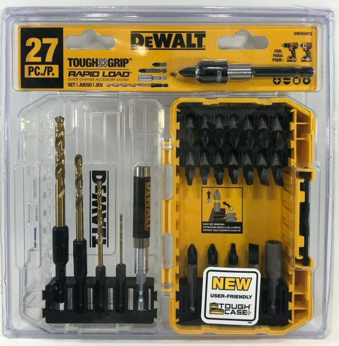DEWALT Tough Grip 27-Piece Steel Hex Shank Screwdriver Bit Set DEWALT Tough Grip 27-Piece Steel Hex Shank Screwdriver Bit Set