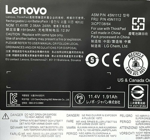 Genuine Battery 45N1112 For Lenovo ThinkPad T440 T450 T460 X240 X250 X260 X270 - Picture 3 of 4