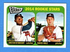 2014 Topps Heritage #82 David Hale/Christian Bethancourt Braves Rookie Stars