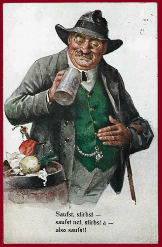 Carte postale allemande Troisième Reich Oktoberfest festival de la bière 1937 - Photo 1 sur 2