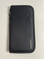Samsonite RFID Zip Close Passport Travel Wallet Black
