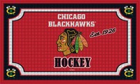 Team Sports America Chicago Blackhawks Embossed Floor Mat, 18 X 30 Inches on sale Team Sports America Chicago Blackhawks Embossed Floor Mat, 18 X 30 Inches on sale