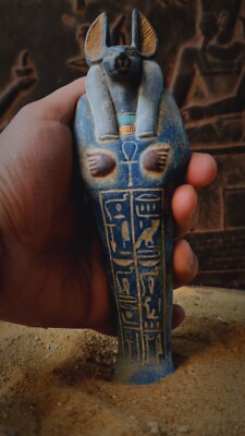 Anubis Pharaonic Statue Egyptian Ancient God ANCIENT Rare EGYPTIAN RARE ANTIQUE