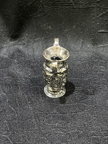 Vintage 800 Silver 3D Miniature Double Handle Vase for Doll House - Picture 4 of 9