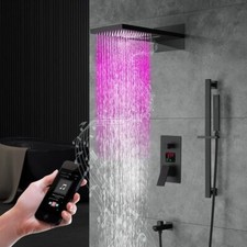 Cascada Luxury 9"x22” Music LED Shower Head set