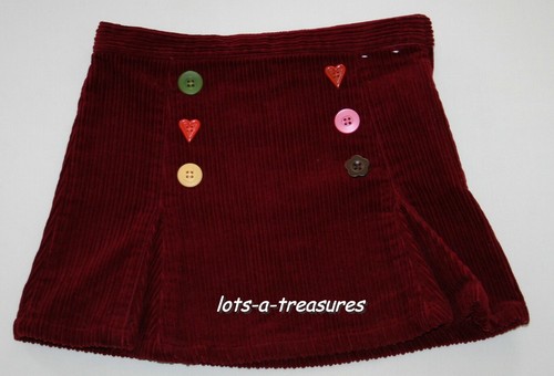 4 EUC Gymboree CUTE AS A BUTTON Burgundy SKIRT Girls VHTF | eBay