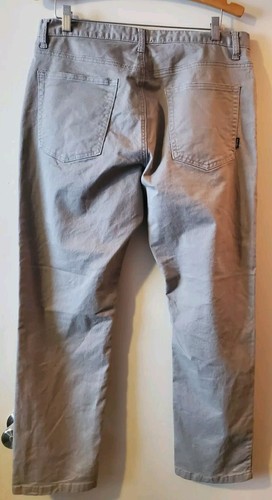 Alfani Mens Chino Stretch Pants Brown/Gray Work Business Casual 34WX30L VGUC - Picture 5 of 9