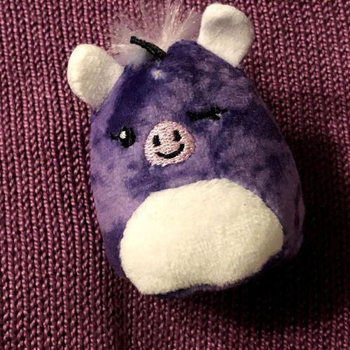 Squishmallow Squishville Helena the Tie Dye Purple Unicorn Rainbow Brights Squad - Picture 2 of 4