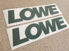Lowe Vintage Fishing Boat Decal Die-Cut 2-PAK Green FREE SHIP + FREE Fish Decal!