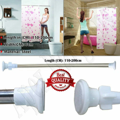 Barras de cortinas de baño de aluminio